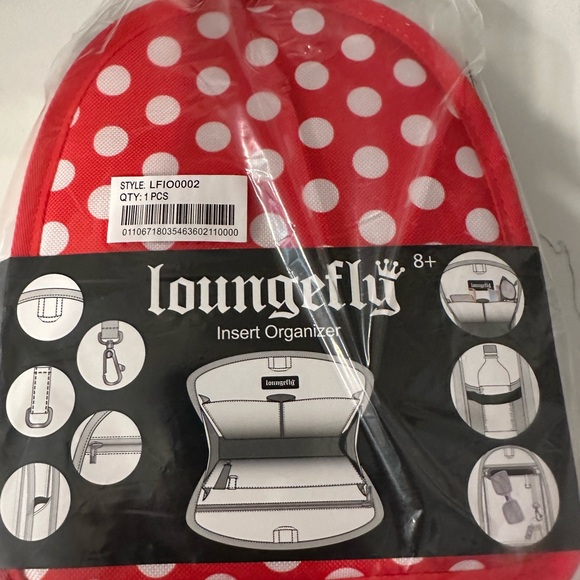 Loungefly | Accessories | New Loungefly Polka Dot Mini Backpack Bag ...